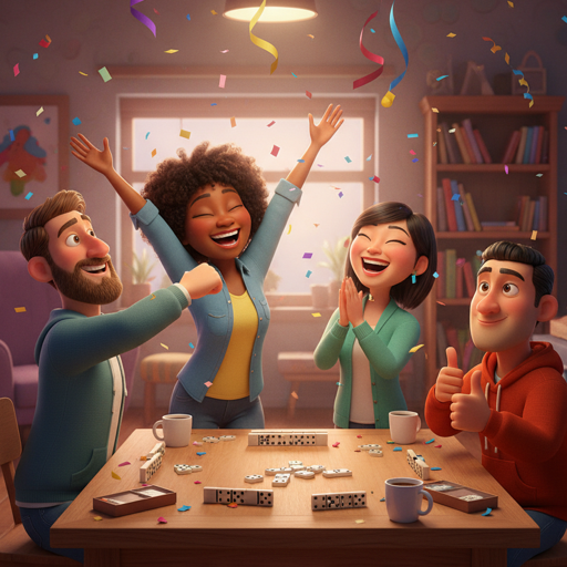 Players celebrating after a match